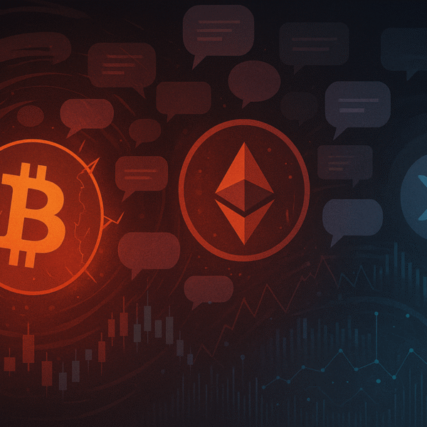 Bitcoin & Ethereum Social Sentiment Collapses, But XRP…