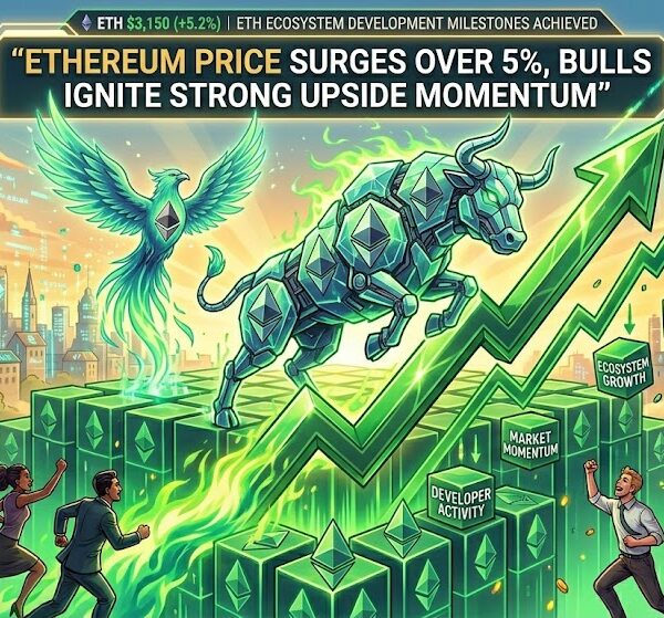 Ethereum Price Tracks Bitcoin Rally, Targets Crucial Break&hellip;